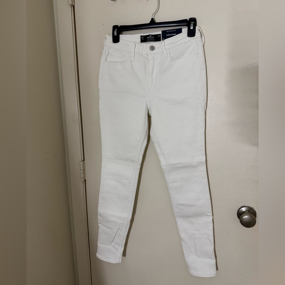 Hollister Women's White Skinny Jeans